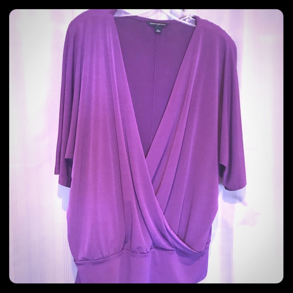Purple Surplice Top
